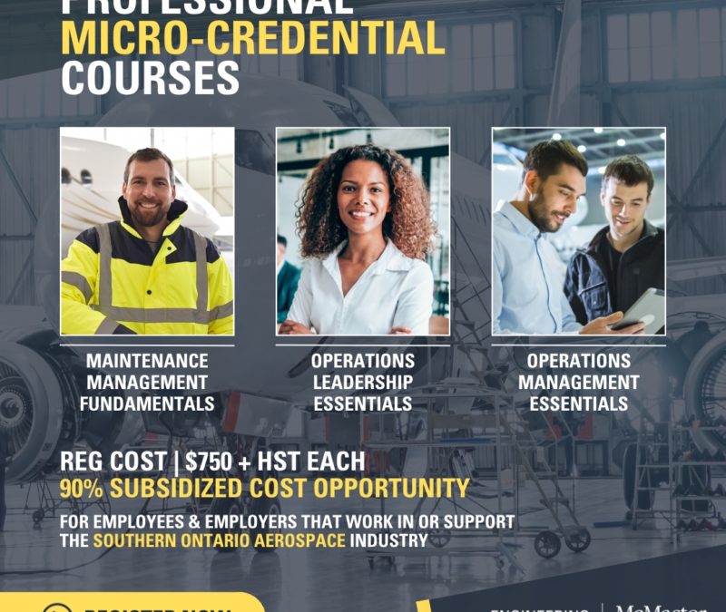 Maintenance and Operations Leadership Essentials Professional Micro-Credential Courses with McMaster University February 2023